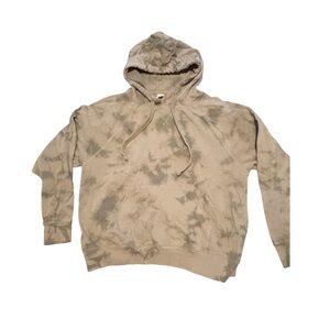 Women Tan Tie-Dye Hoodie
